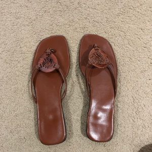 Barely worn flip flops